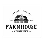 Vintages, modernes Emblem für Bauernhäuser Gummistempel (Prägung)