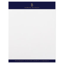 VINTAGES MODERNES GOLD- UND NAVATIONALMONOGRAMM-LO