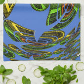 Vintages modernes Motiv Handtuch (Gefaltet)