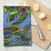 Vintages modernes Motiv Handtuch (Viertel Falte)