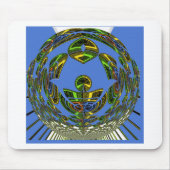 Vintages modernes Motiv Mousepad (Vorne)