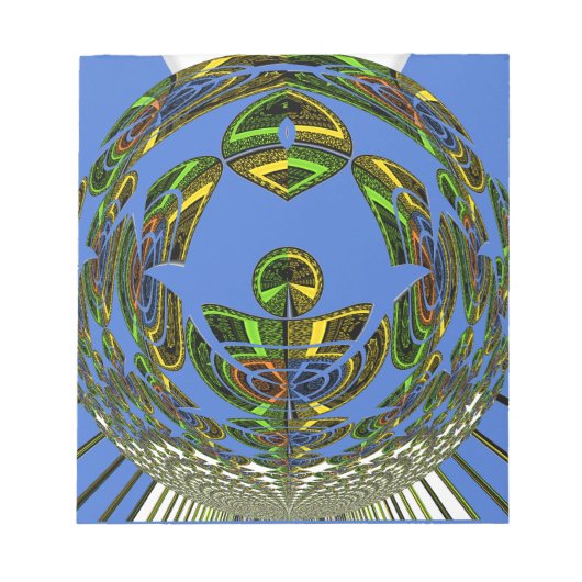 Vintages modernes Motiv Notizblock (Vorderseite)