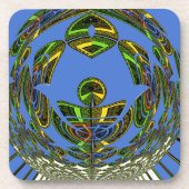 Vintages modernes Motiv Untersetzer (Vorderseite)