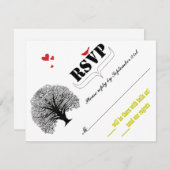Vintages modernes Niedliches RSVP (Vorne/Hinten)