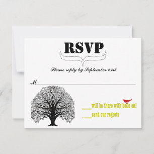 Vintages modernes Niedliches RSVP Karte