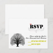 Vintages modernes Niedliches RSVP Karte (Vorne/Hinten)