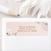 Vintages modernes Rosa- und Goldfloral-Brautparty (Insitu)