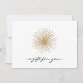 VINTAGES MODERNISTISCHES Geschenkzertifikat (Vorderseite)