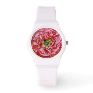 Vintages Mohnfutter Armbanduhr