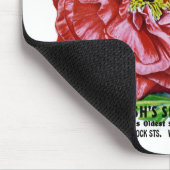 Vintages Mohnfutter Mousepad (Ecke)
