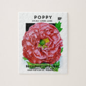 Vintages Mohnfutter Puzzle (Vertikal)