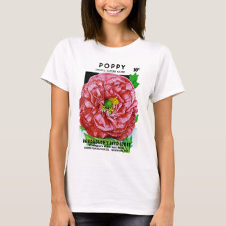 Vintages Mohnfutter T-Shirt