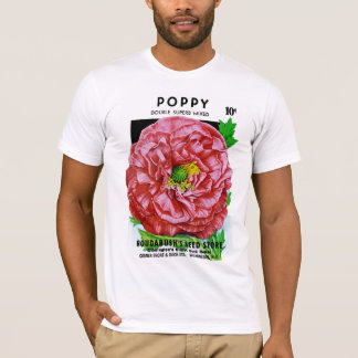 Vintages Mohnfutter T-Shirt