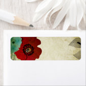 Vintages Mohnlabel (Insitu)