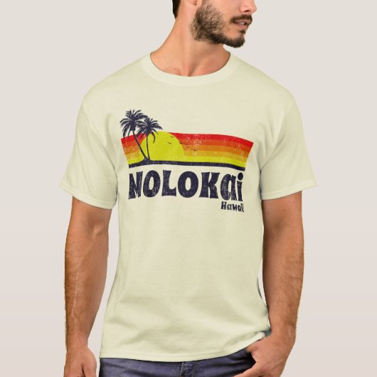 Vintages Molokai Hawaii T-Shirt (Vorderseite)