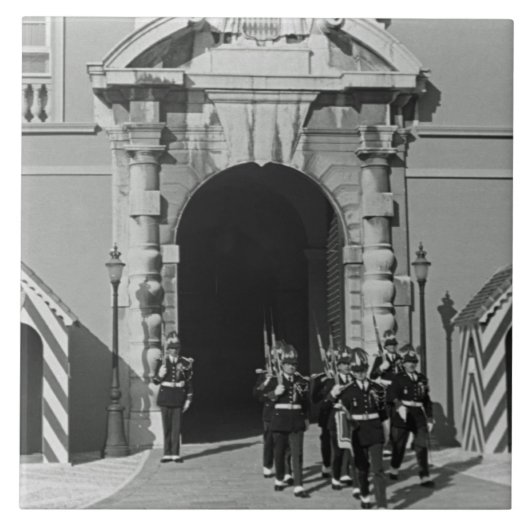 Vintages Monaco Fürstentum Fürstentum Fürstentum Fliese (Vorderseite)