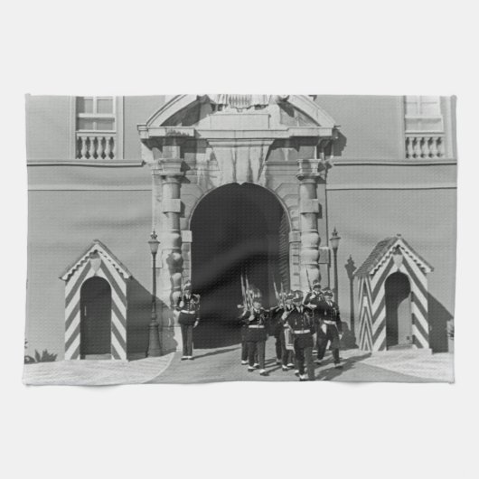 Vintages Monaco Fürstentum Fürstentum Fürstentum Geschirrtuch (Horizontal)