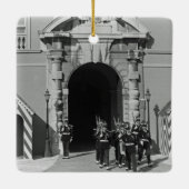 Vintages Monaco Fürstentum Fürstentum Fürstentum Keramikornament (Rückseite)