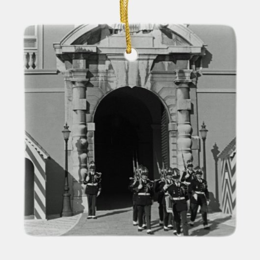 Vintages Monaco Fürstentum Fürstentum Fürstentum Keramikornament (Vorderseite)
