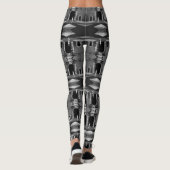 Vintages Monaco Fürstentum Fürstentum Fürstentum Leggings (Rückseite)