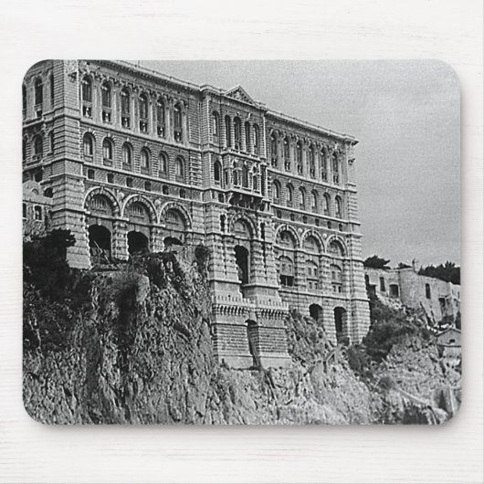 Vintages Monaco Ozeanographisches Museum Mousepad (Vorne)