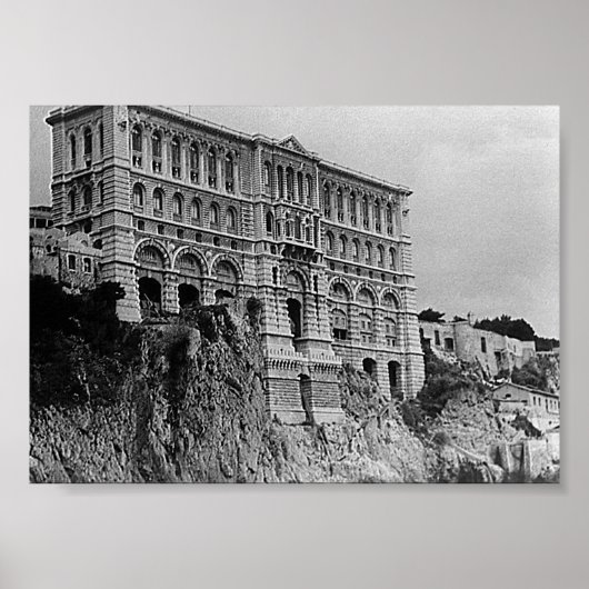 Vintages Monaco Ozeanographisches Museum Poster (Vorne)