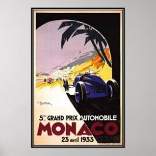 Vintages Monaco - Poster