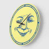 Vintages Mondschauspiel Große Wanduhr (Winkel)