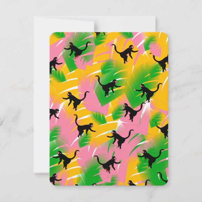 Vintages Monkey-Muster (Vorderseite)