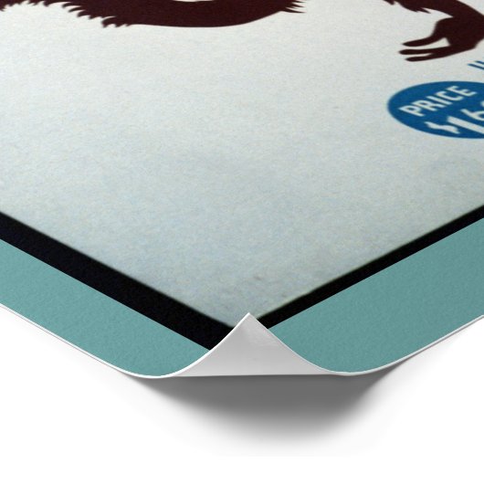 Vintages Monkey Zoposter Poster (Ecke)