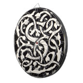 Vintages Monogram S Art Nouveau Dartscheibe (Vorderseite rechts)