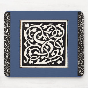 Vintages Monogram S Art Nouveau Mousepad
