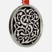 Vintages Monogram S Art Nouveau Silbernes Ornament (Rechts)