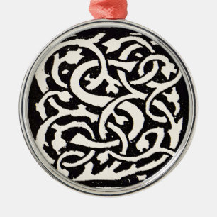 Vintages Monogram S Art Nouveau Silbernes Ornament