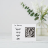 Vintages Monogram S Art Nouveau Visitenkarte (Stehend Vorderseite)