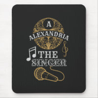 Vintages Monogram-Sänger-lustiges Musikmikrofon