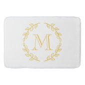 Vintages Monogramm Badematte (Vorderseite)