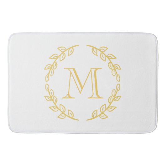 Vintages Monogramm Badematte (Vorderseite)