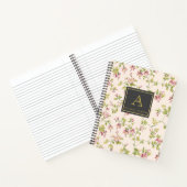 Vintages Monogramm-Blumenblatt Notizblock (Innenseite)