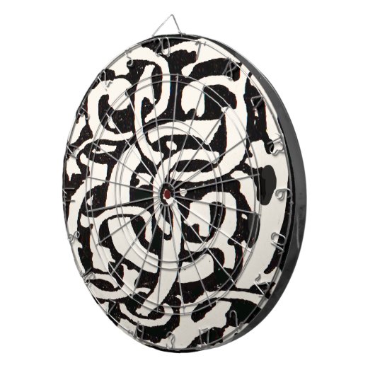 Vintages Monogramm C Jugendstil Dartscheibe (Vorderseite rechts)