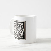 Vintages Monogramm C Jugendstil Kaffeetasse (Vorderseite Links)