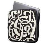 Vintages Monogramm C Jugendstil Laptopschutzhülle (Vorderseite Links)