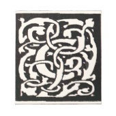 Vintages Monogramm C Jugendstil Notizblock (Vorderseite)