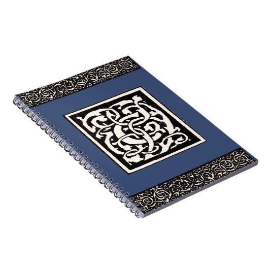 Vintages Monogramm C Jugendstil Notizblock (Rechte Seite)