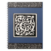 Vintages Monogramm C Jugendstil Notizblock (Vorderseite)