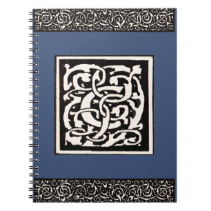 Vintages Monogramm C Jugendstil Notizblock