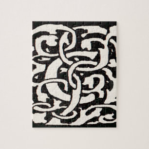 Vintages Monogramm C Jugendstil Puzzle