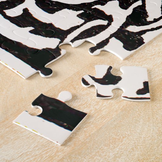 Vintages Monogramm C Jugendstil Puzzle (Seite)