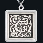 Vintages Monogramm C Jugendstil Versilberte Kette<br><div class="desc">Jugendstilbriefe - Monogramme aus der Kunst- und Handwerksbewegung Dieser Buchstabe C ist ein robustes Monogramm C,  umgeben von einem handgezeichnet Weinmuster,  das erstmals 1901 in der Kunst- und Handwerksbewegung im Jugendstil veröffentlicht wurde.</div>