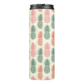 Vintages Monogramm des Ananas-Muster-| Thermosbecher (Rückseite)